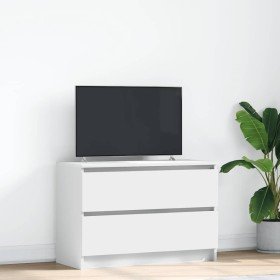 Mueble de TV de madera de ingeniería blanco 80x35x54 cm en Muebles TV | Comprar online en Foro24