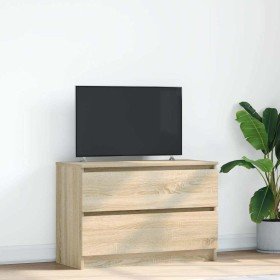 Mueble de TV roble Sonoma 80x35x54 cm madera de ingeniería en Muebles TV | Comprar online en Foro24