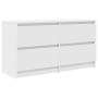 Mueble para TV madera contrachapada blanco 100x35x54 cm