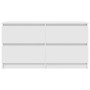 Mueble para TV madera contrachapada blanco 100x35x54 cm