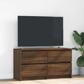 Mueble para TV madera contrachapada marrón roble 100x35x54 cm en Muebles TV | Comprar online en Foro24