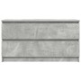 Mueble de TV madera de ingeniería gris hormigón 100x35x54 cm