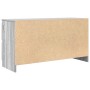 Mueble de TV madera contrachapada gris Sonoma 100x35x54 cm