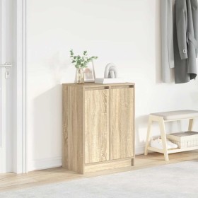 Zapatero roble Sonoma 57x34x76 cm Madera de ingeniería