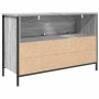 Mueble de baño con lavabo y cajones gris Sonoma 90x34,5x60 cm