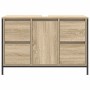 Mueble de lavabo con cajones roble Sonoma 90x34,5x60 cm