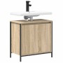 Mueble de baño con lavabo roble Sonoma 60x34,5x60 cm