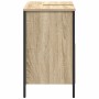 Mueble de baño con lavabo roble Sonoma 60x34,5x60 cm