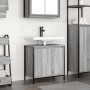 Mueble de baño con lavabo gris Sonoma 60x34,5x60 cm