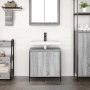 Mueble de baño con lavabo gris Sonoma 60x34,5x60 cm