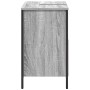 Mueble de baño con lavabo gris Sonoma 60x34,5x60 cm