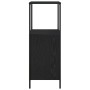 Mueble de baño con estantes roble negro 36x35x95 cm