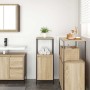 Mueble de baño con estantes roble Sonoma 36x35x95 cm
