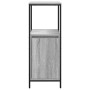 Mueble de baño con estantes gris Sonoma 36x35x95 cm