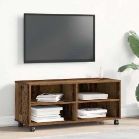 Gabinete de TV Marrón 90 x 35 x 35 cm Madera contrachapada
