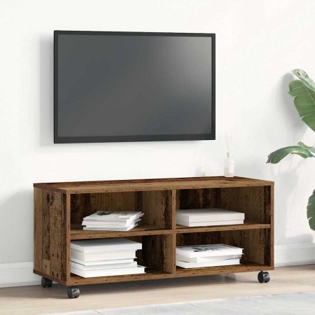 Gabinete de TV Marrón 90 x 35 x 35 cm Madera contrachapada
