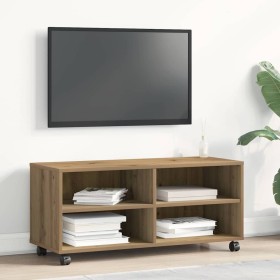 Gabinete de TV Marrón 90 x 35 x 35 cm Madera contrachapada