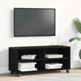 Gabinete de TV Negro 90 x 35 x 35 cm Madera contrachapada