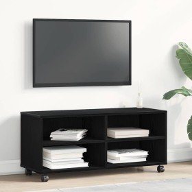 Gabinete de TV Negro 90 x 35 x 40.5 cm Madera contrachapada en Muebles TV | Comprar online en Foro24