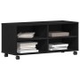 Gabinete de TV Negro 90 x 35 x 35 cm Madera contrachapada