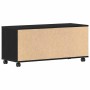 Gabinete de TV Negro 90 x 35 x 35 cm Madera contrachapada