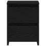 Armario de Noche con cajón 2 pcs Roble negro 30 x 30 x 40 cm