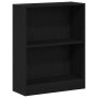Gabinete de Libros Negro 60 x 24 x 76 cm Madera contrachapada
