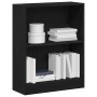 Gabinete de Libros Negro 60 x 24 x 76 cm Madera contrachapada