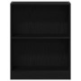 Gabinete de Libros Negro 60 x 24 x 76 cm Madera contrachapada