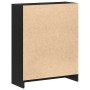 Gabinete de Libros Negro 60 x 24 x 76 cm Madera contrachapada