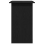 Escritorio roble negro 80x45x74 cm madera de ingeniería