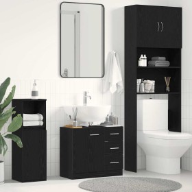 Mueble para lavabo de roble negro 63x30x54 cm en Muebles de baño | Comprar online en Foro24