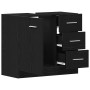 Mueble para lavabo de roble negro 63x30x54 cm en Muebles de baño | Comprar online en Foro24