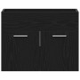 Mueble de baño para lavabo de roble negro 60x38,5x46 cm