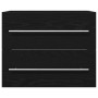 Mueble de baño para lavabo de roble negro 60x38,5x48 cm