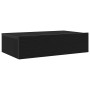 Mueble de TV con luces LED Roble Negro 60x35x15,5 cm