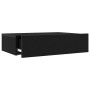 Mueble de TV con luces LED Roble Negro 60x35x15,5 cm