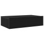 Muebles de TV con luces LED (2 unidades), roble negro, 60 x 35