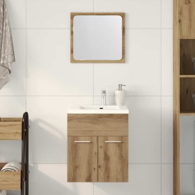 Juego de muebles baño 2 piezas madera ingeniería roble artisan en Muebles de baño | Comprar online en Foro24