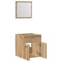 Juego de muebles baño 2 piezas madera ingeniería roble artisan en Muebles de baño | Comprar online en Foro24