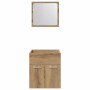 Juego de muebles baño 2 piezas madera ingeniería roble artisan en Muebles de baño | Comprar online en Foro24