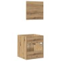 Juego de muebles baño 2 piezas madera ingeniería roble artisan en Muebles de baño | Comprar online en Foro24