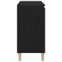 Vitrina con cajón Negro 101 x 35 x 60 cm Madera contrachapada