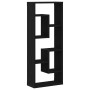 Estante de pared roble negro 36x16x90 cm madera de ingeniería