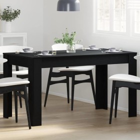 Mesa de Comedor Roble negro 140 x 74.5 x 76 cm