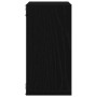 Estantes cúbicos de pared 4 uds roble negro 30x15x30 cm