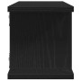 Estantes de pared 2uds roble negro 75x18x20cm madera ingeniería