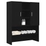 Mueble para lavadora roble negro 70,5x25,5x90 cm