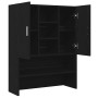 Mueble para lavadora roble negro 70,5x25,5x90 cm