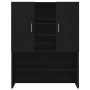 Mueble para lavadora roble negro 70,5x25,5x90 cm